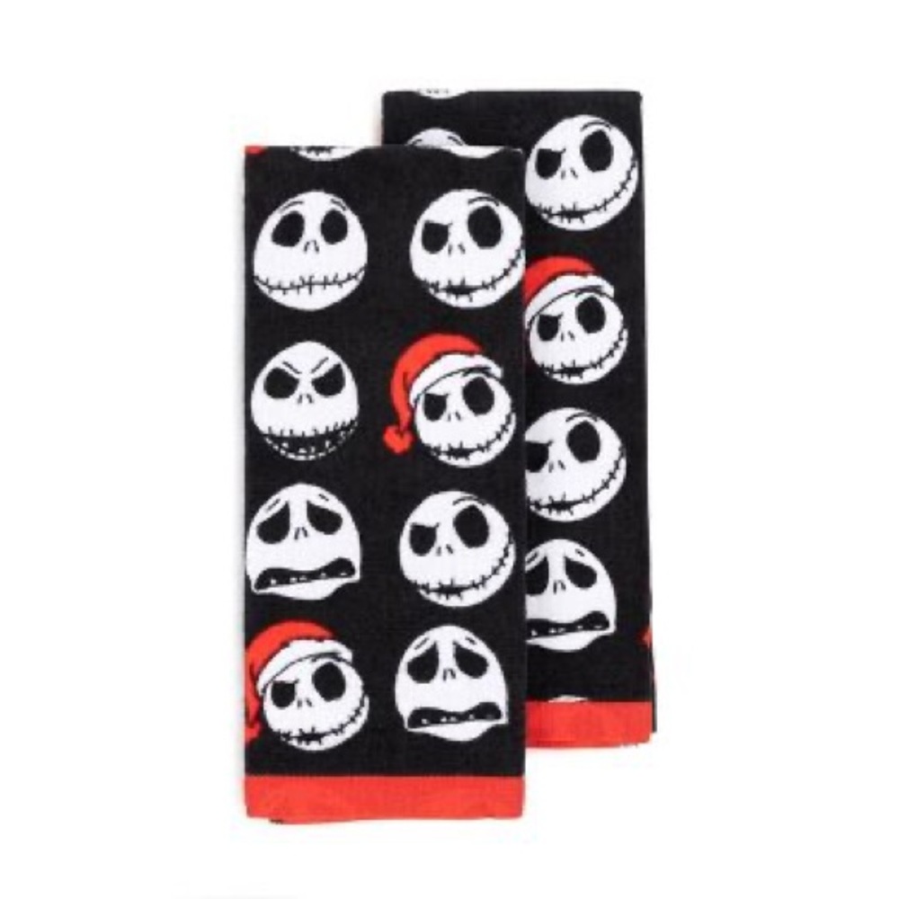 2pk The Nightmare Before Christmas Holiday Hand Towels nwt